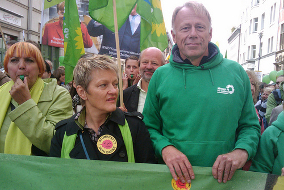 Anti Atom Demo mit Claudia Roth, Renate Künast, Jürgen Trittin