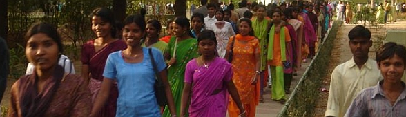 People in Delhi