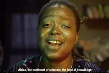 Video "Hope on the horizon". Singing black woman.