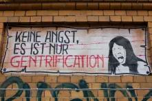 Plakat: "Keine Angst, es ist nur Gentrification"