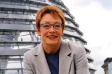 Franziska Eichstädt-Bohlig auf dem Dach des Bundestags