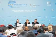Eröffnungspressekonferenz der WTO-Ministerkonferenz 2017