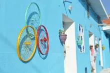 Tunesien - Blaue Wand in Tunis