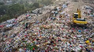 Berg von Plastikmüll