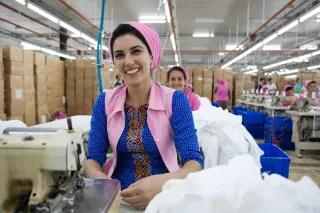 Textilfabrik in Turkmenistan