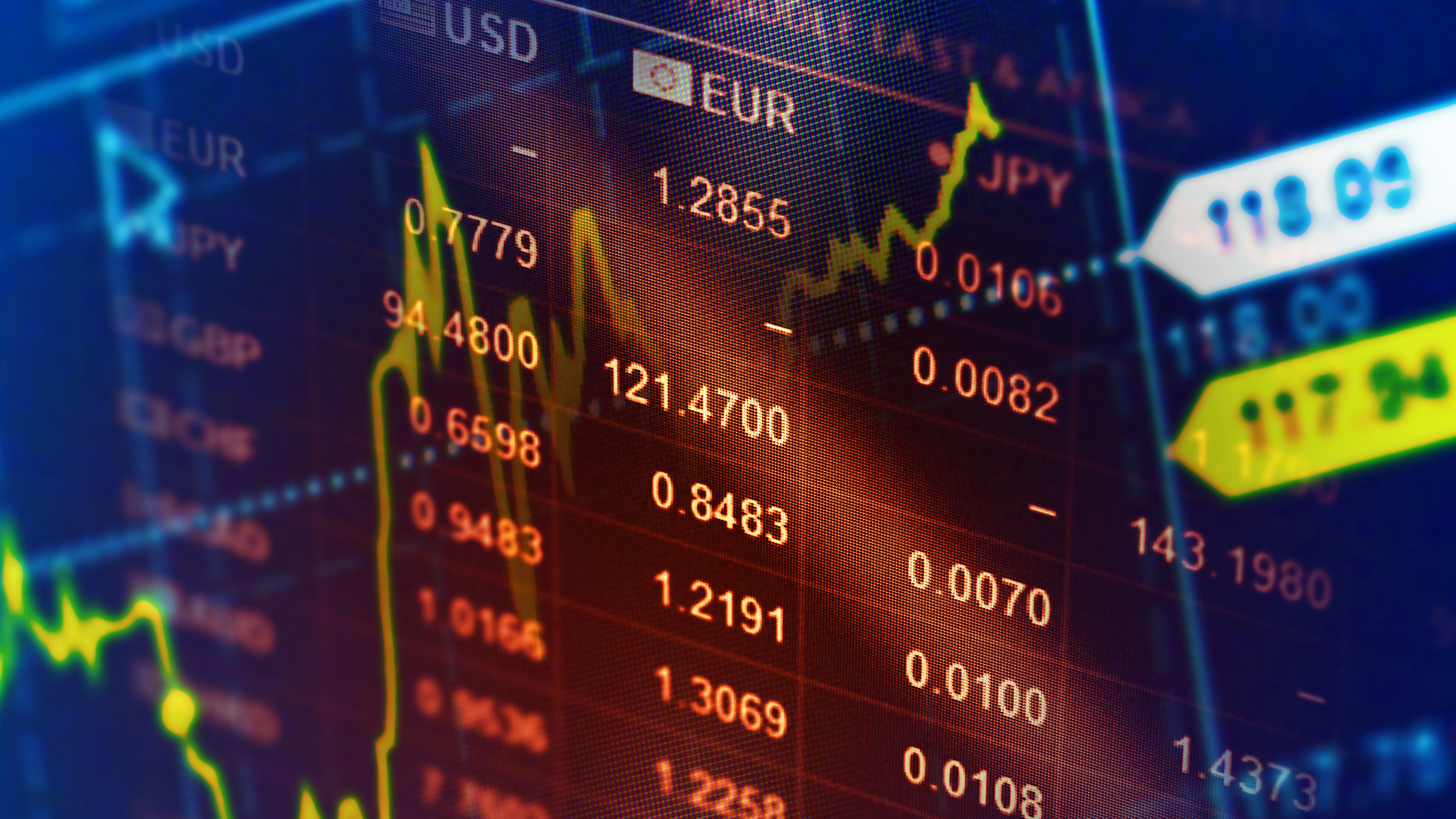 Anzeigentafel Börse