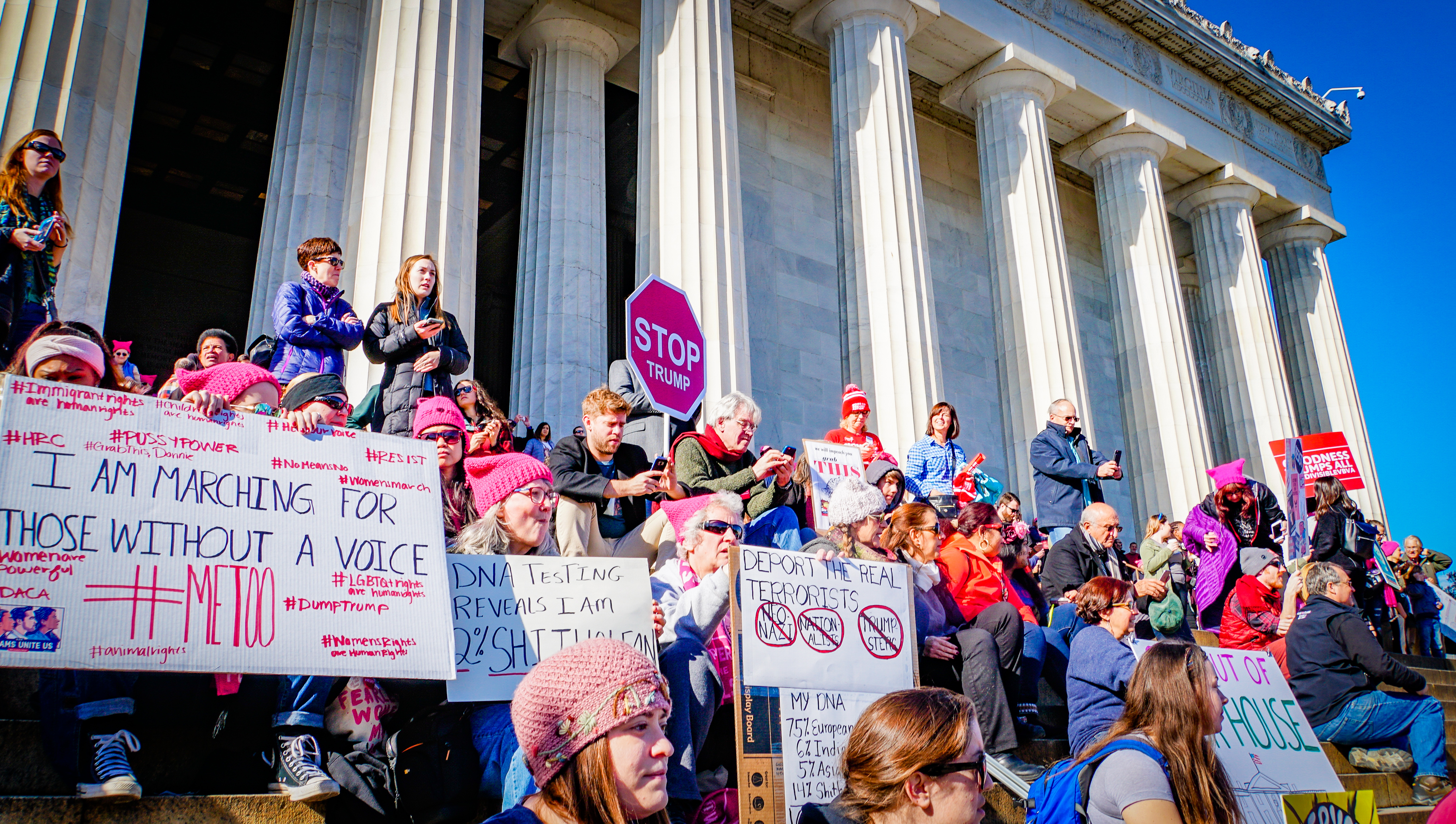 Women demand equal rights Women's March on Washington, Washington, DC USA 2018