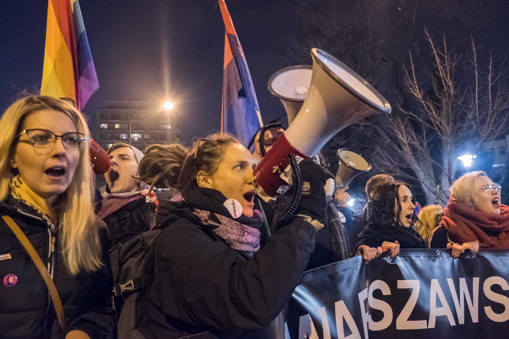 women's day protest in Warsaw women's day protest in Warsaw