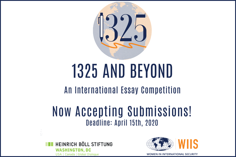 1325 And Beyond Essay Competition 1325 And Beyond Essay Competition