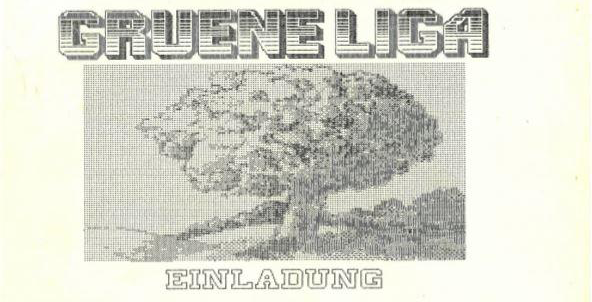 Einladung: Grüne Liga zum Gründungskongress, 03.02.1990« Einladung: Grüne Liga zum Gründungskongress, 03.02.1990«