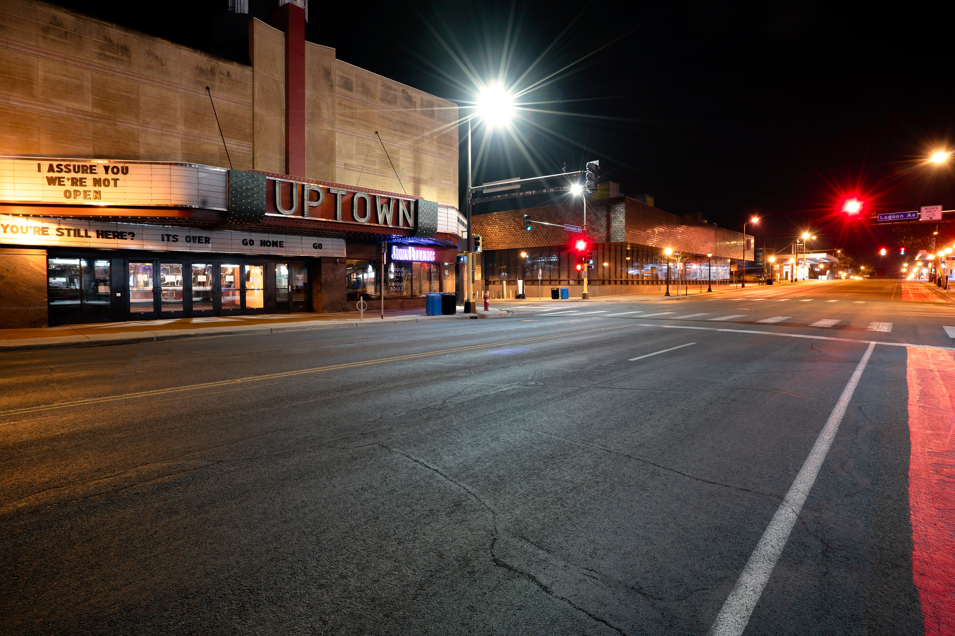 Coronavirus Leere Straße in Minneapolis