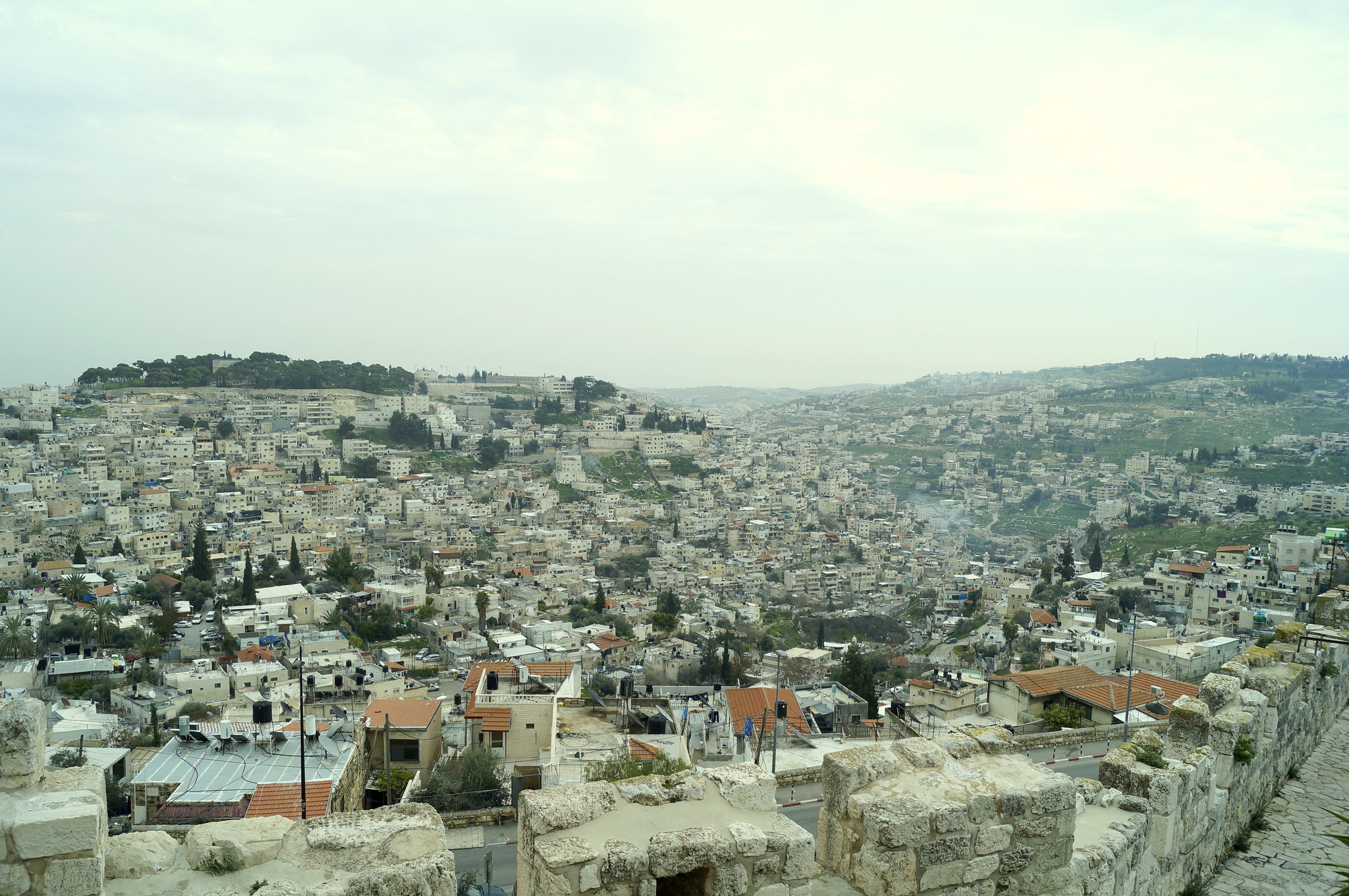 Blick auf Silwan - ein arabischer Stadtteil in Ostjerusalem Blick auf Silwan - ein arabischer Stadtteil in Ostjerusalem
