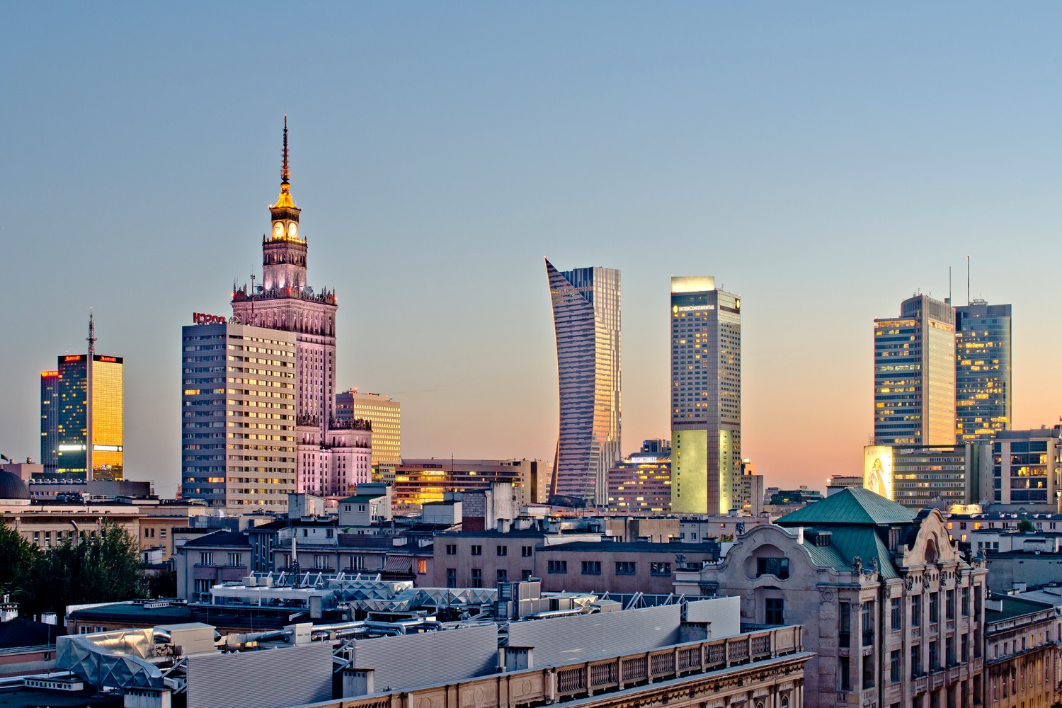 Skyline von Warschau