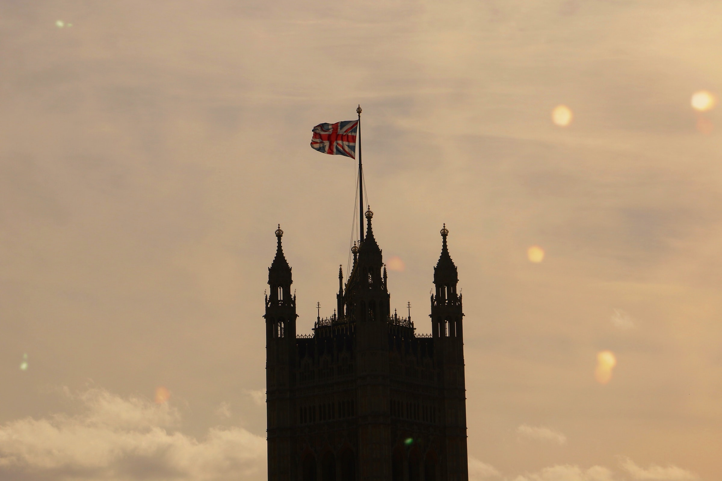 Flag of Great Britain in London Flag of Great Britain in London