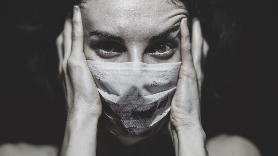 Woman with Mask