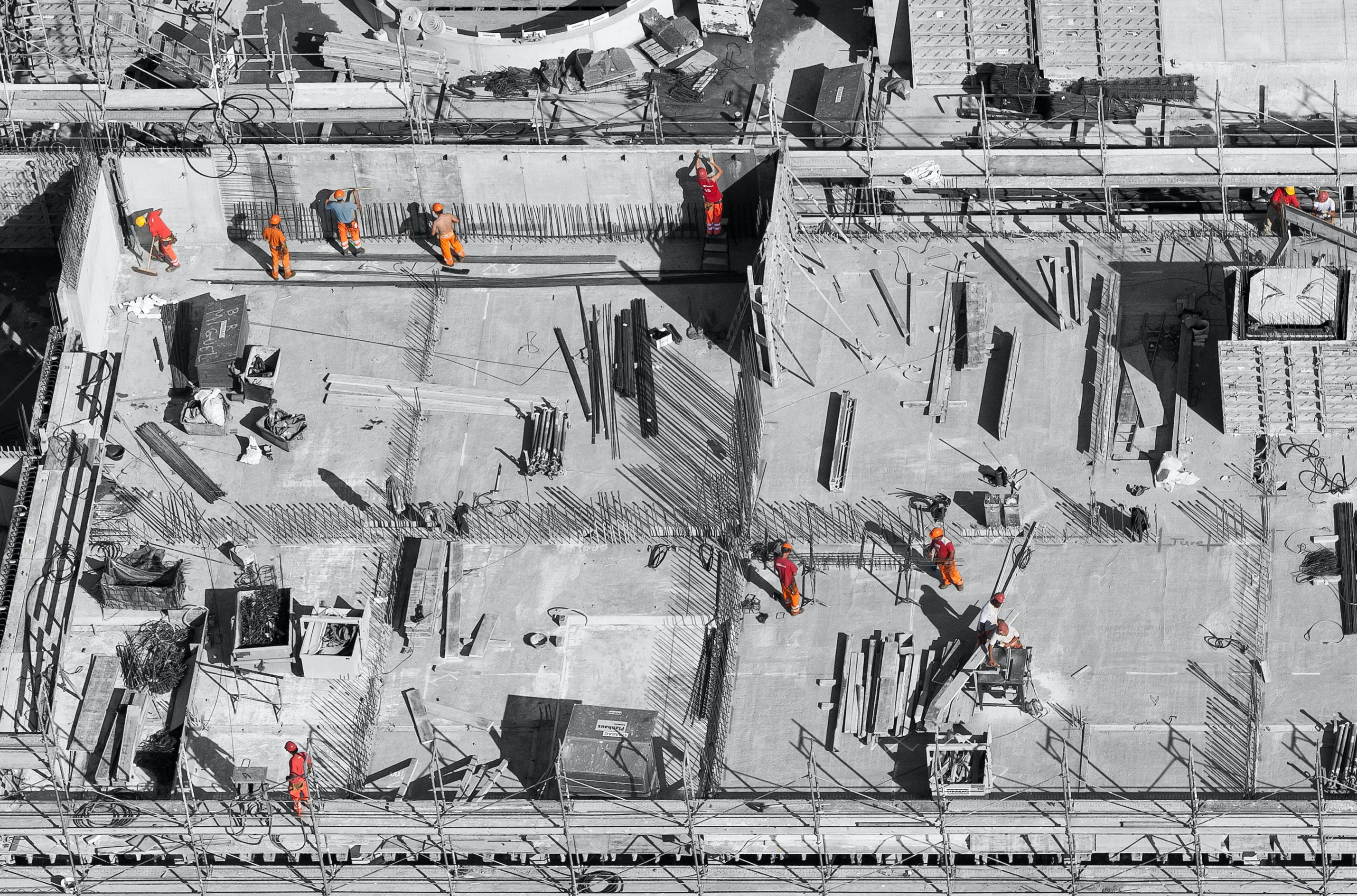 Menschen auf dem Bau Menschen bei der Arbeit