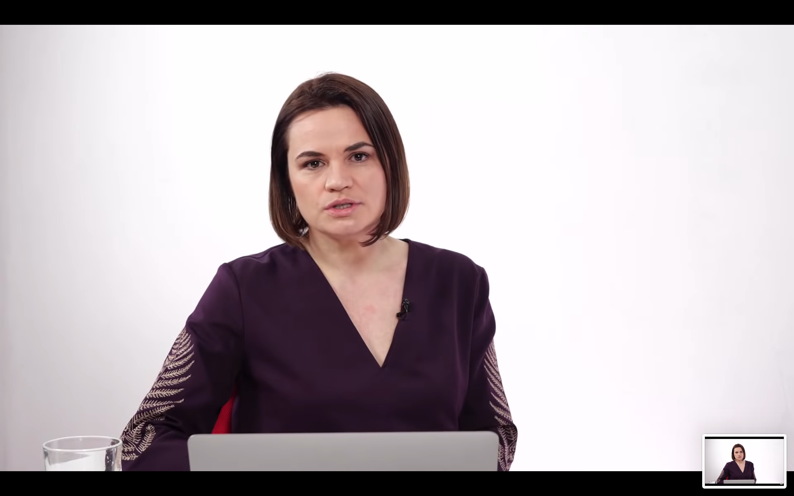 Screenshot: Swetlana Tichanowskaja - im Livestream Screenshot: Swetlana Tichanowskaja - im Livestream
