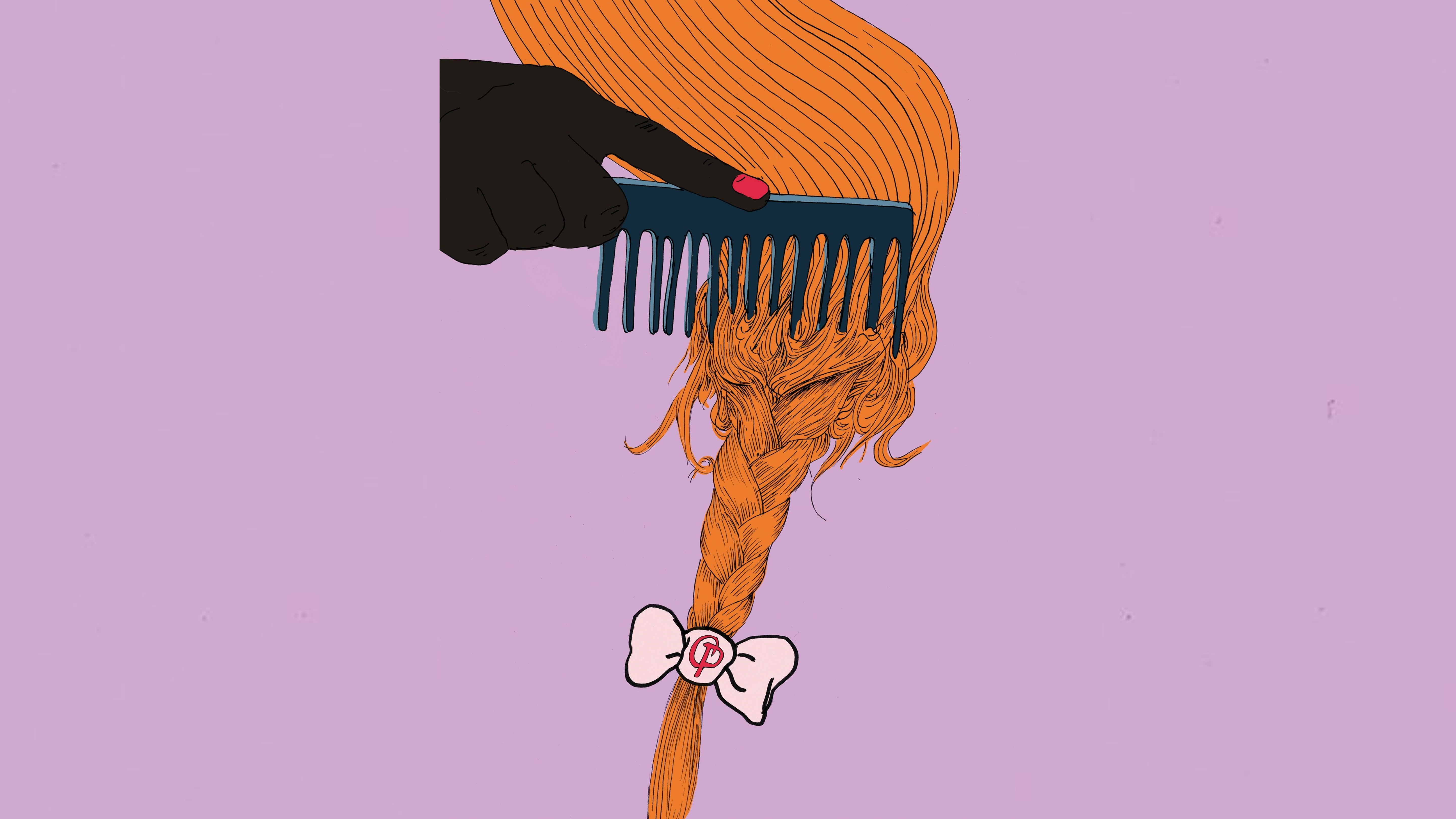 Kamm und Haare Kamm und Haare