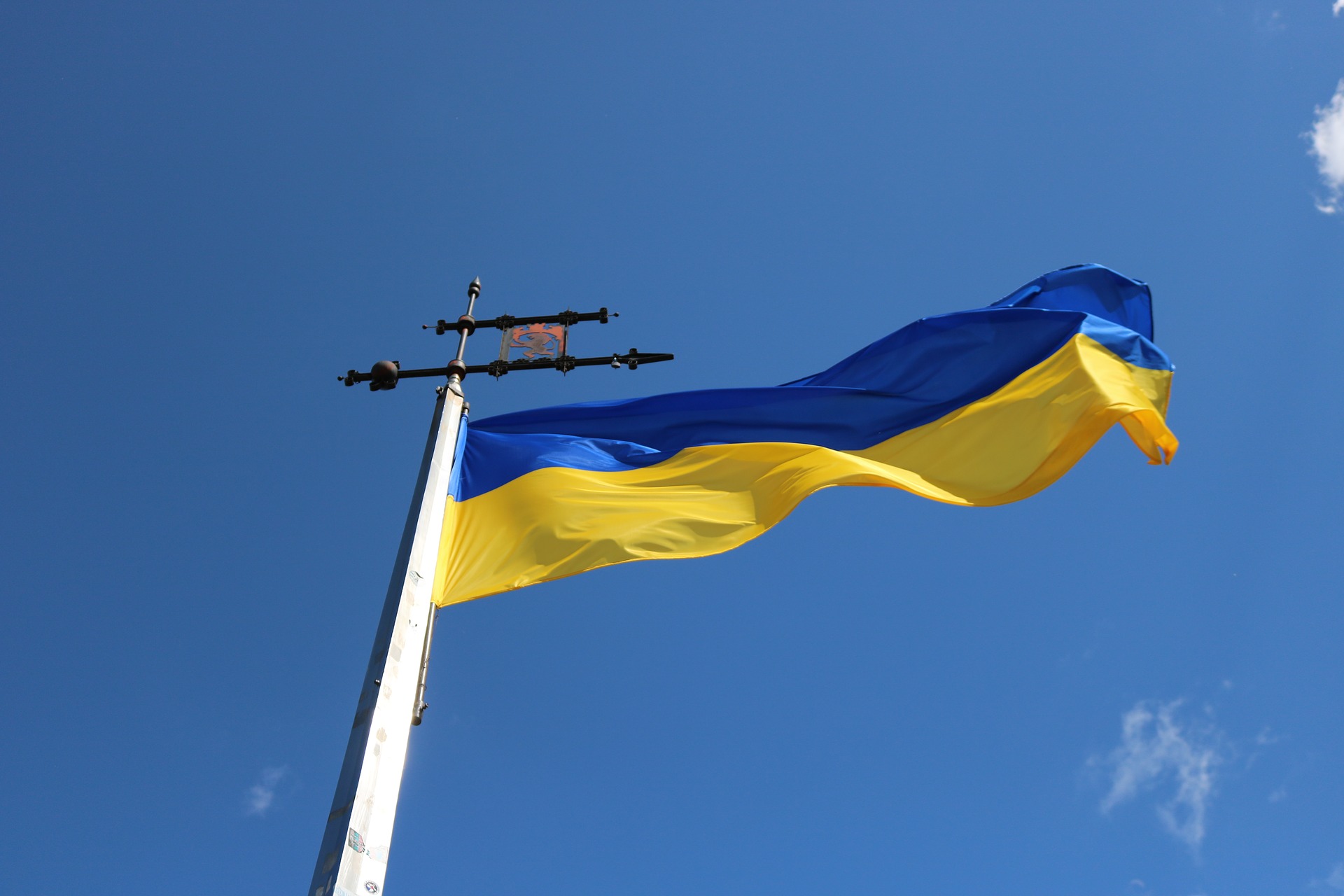 Flagge der Ukraine Flagge der Ukraine - blau/gelb