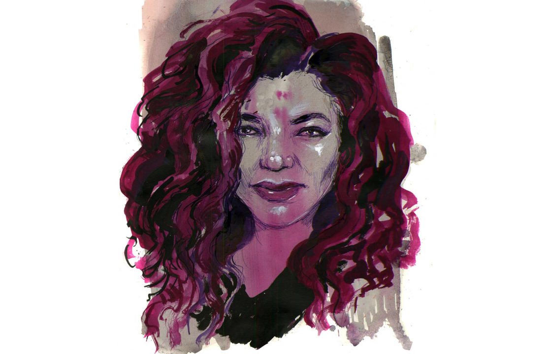 Emilia Reyes Aquarell-Portrait von Emilia Reyes