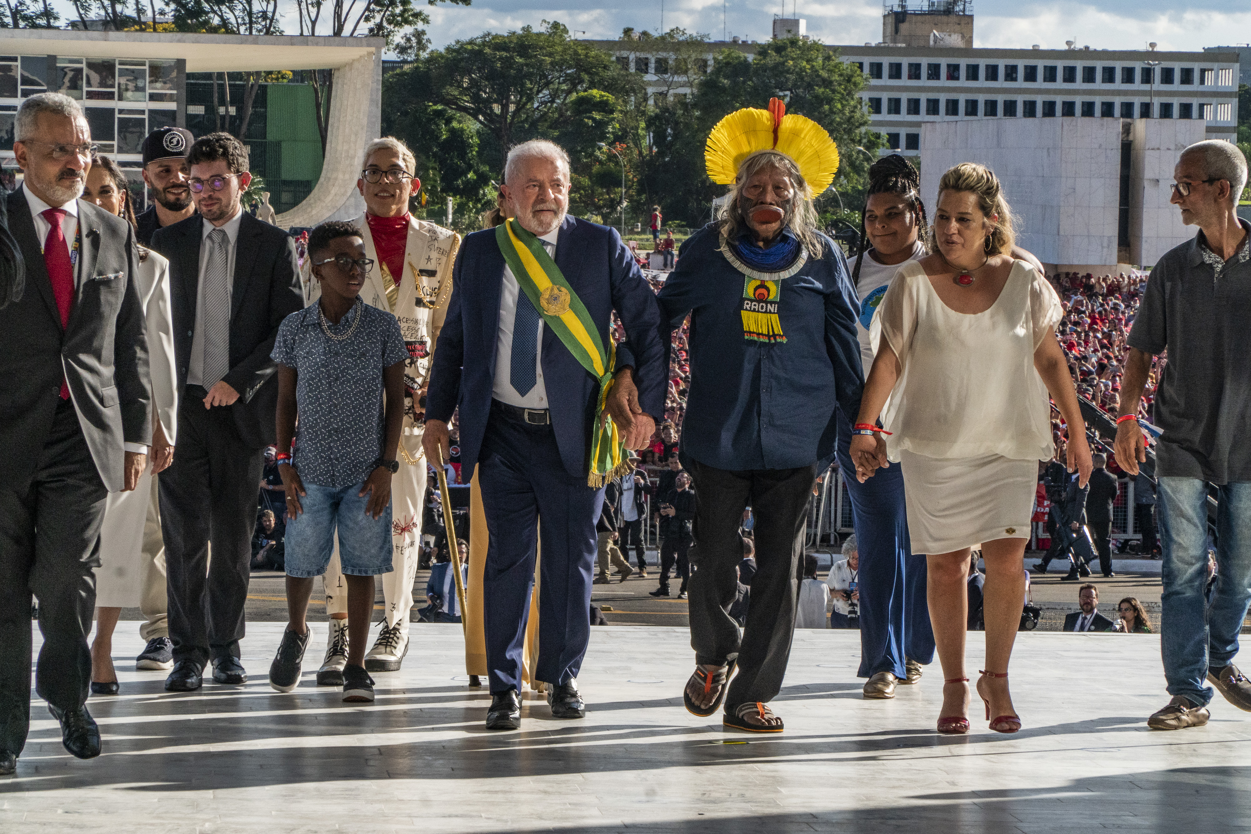 Erster Tag des Jahres 2023, Präsident Lula in seiner 3. Amtszeit in Brasilien