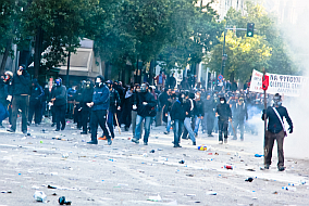Generalstreik in Griechenland im Oktober 2011
