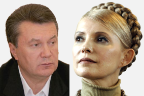 Portraits: Janukowytsch und Tymoschenko