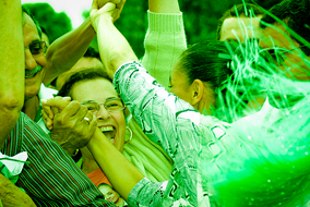 Marina Silva, Jubel nach dem ersten Wahlgang zur Präsidentschaftswahl am 3. Oktober 2010 in Brasilien