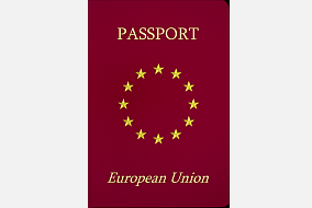 Fiktiver Pass der Europäischen Union
