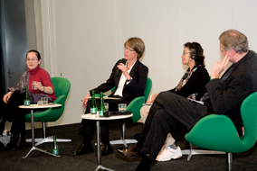 Podiumdium der Veranstaltung Burma/Myanmar nach den Wahlen, 7. Nov. 2010