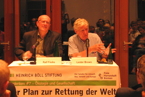 Ralf Fücks (l.) und Lester Brown (r.)