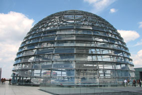 Die Reichstagskuppel in Berlin
