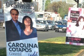 Wahlplakate Chile 2012
