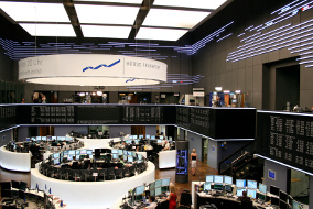 Handelssaal der Deutschen Börse in Frankfurt am Main