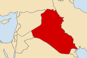 Karte des Irak