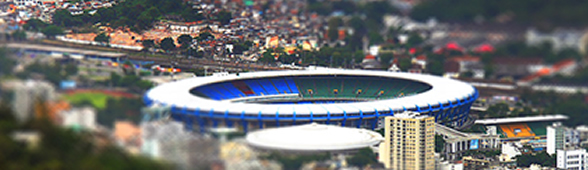 Das Maracana-Stadion wird Austragungsort der Fußballqualifikationsspiele und der Eröffnungs- und Abschlusszeremonien sein. Foto: Around the rings 1992. Dieses Foto steht unter einer Creative-Commons-Lizenz