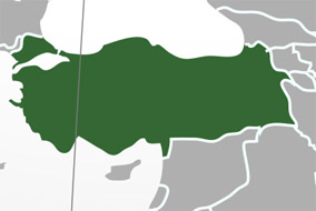 Karte der Türkei