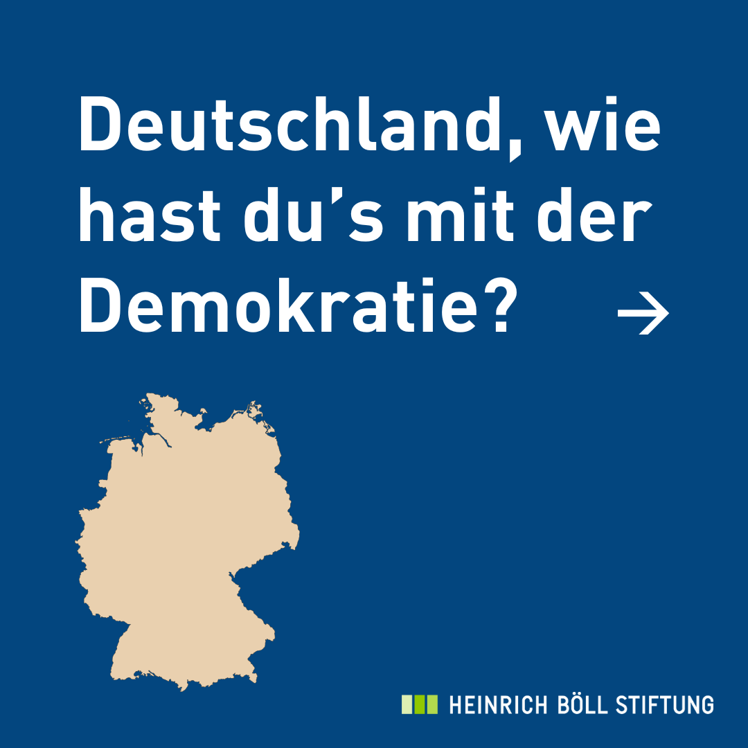 Deutschland, wie hast du's mit der Demokratie?