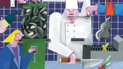 Illustration einer Küche