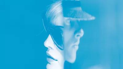 Mann und Frau Profil Portrait