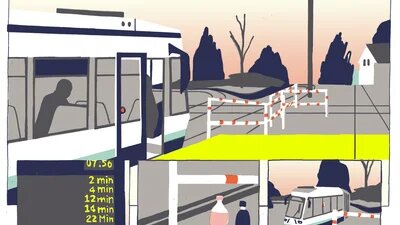 Illustration: Straßenbahn