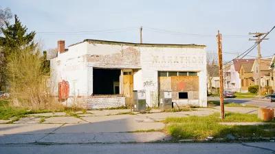 Ruine einer Tankstelle