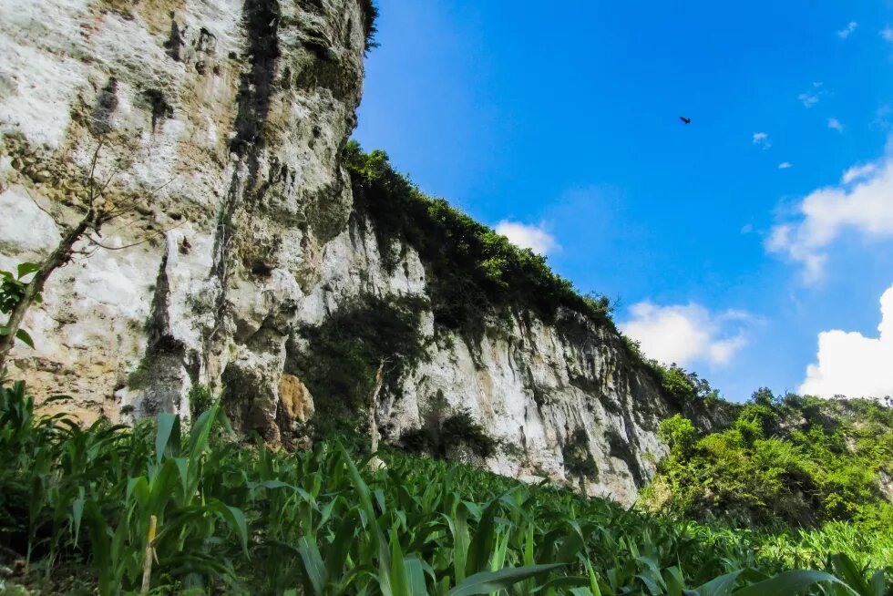 Karstlandschaft in Kendeng, Zentral-Java