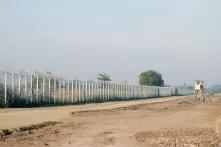 Fence at the Hungarian - Serbian border