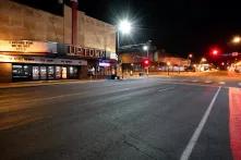 Leere Straße in Minneapolis