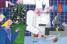 Illustration einer Küche