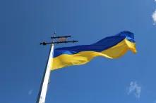 Flagge der Ukraine - blau/gelb