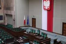 Der Hauptsaal des polnischen Parlaments in Warschau