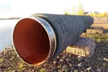 Nord Stream Rohr in Kotka