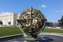 Denkmal - Vereinte Nationen, Völkerbundpalast in Genf
